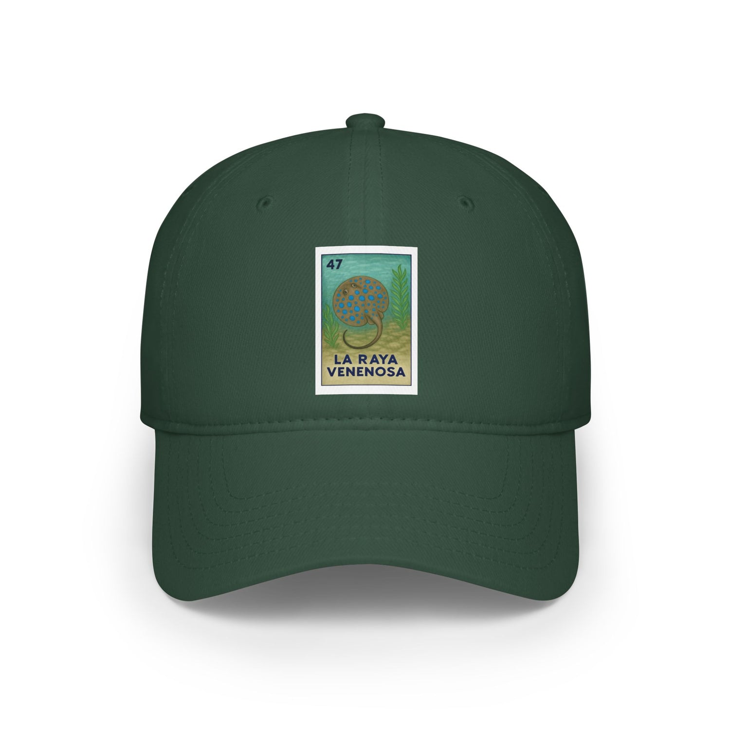 Stingray Lotería Unisex - 100% Cotton Baseball Cap (La Raya Venenosa)
