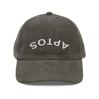 Aptos California Upside Down Embroidered Corduroy Cap - 100% Cotton