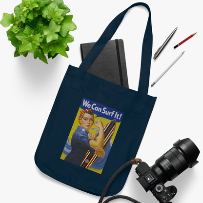 Rosie the Surfer Organic Cotton Tote Bag