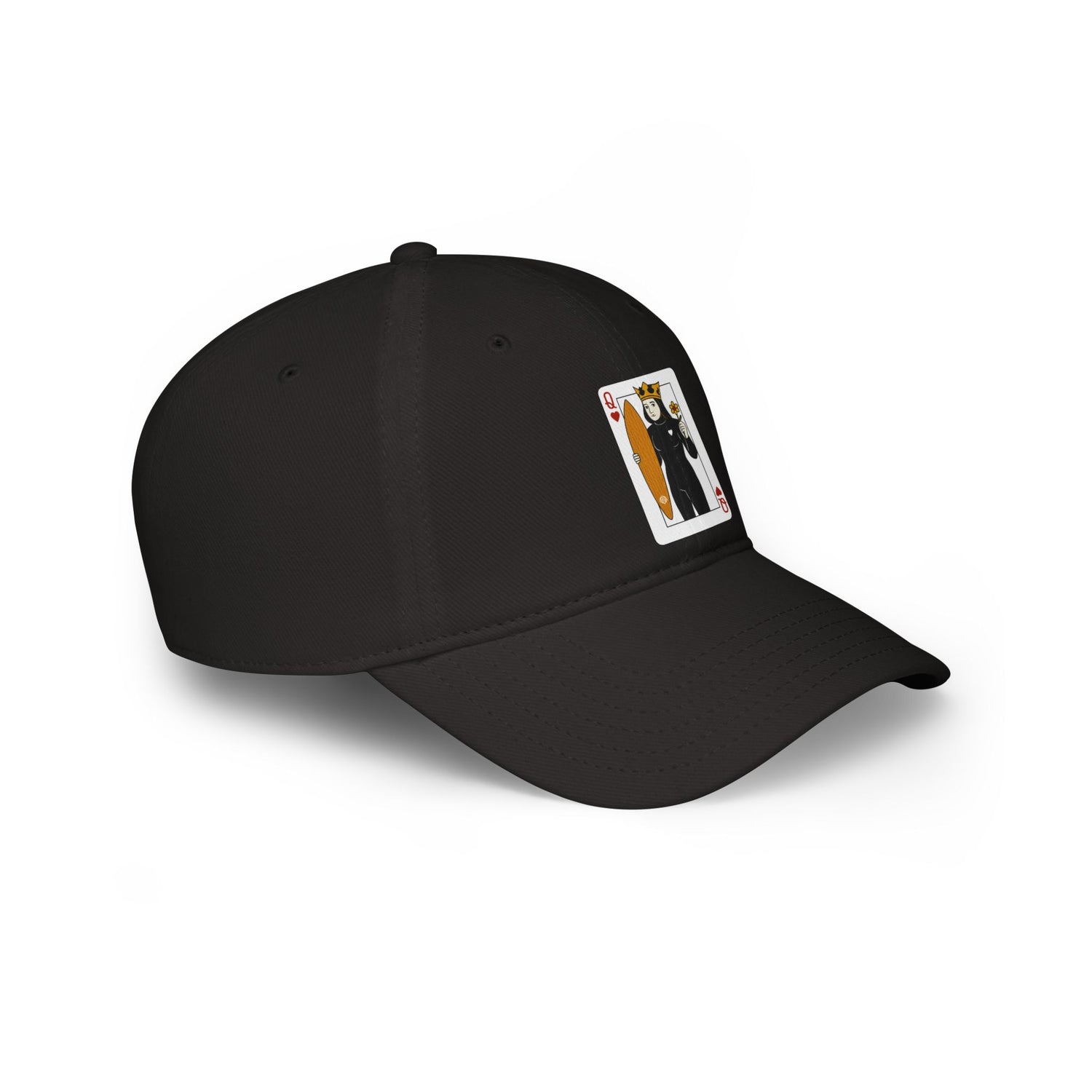 Queen of Hearts Surfer - 100% Cotton Baseball Cap