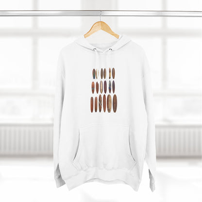 Ventana Wooden Surfboards Unisex - Pull-Over Cotton Blend Fleece Hoodie