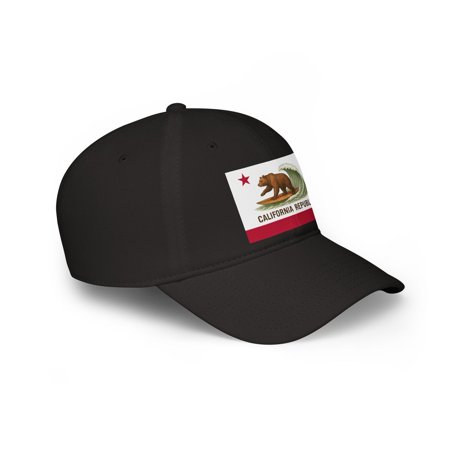 California Surfing Bear Flag Unisex - 100% Cotton Baseball Cap