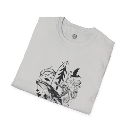 Ventana Monterey Bay by Thiago Bianchini Unisex - Soft Style U.S. Cotton T-Shirt