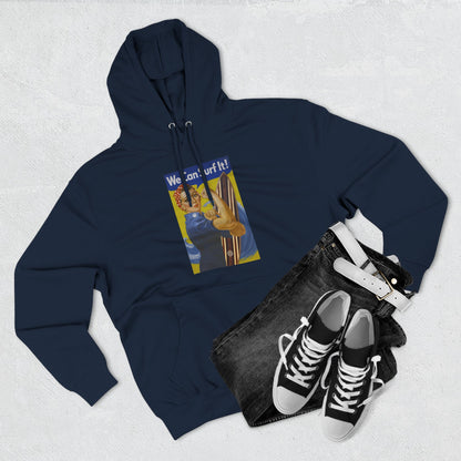 Rosie the Surfer - Pull-Over Cotton Blend Fleece Hoodie