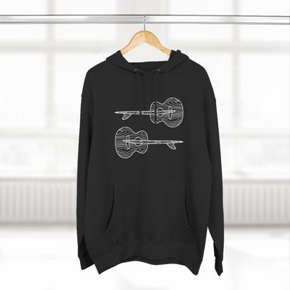 Ventana Santa Cruz Guitar Collab Unisex - Pull-Over Cotton Blend Fleece Hoodie