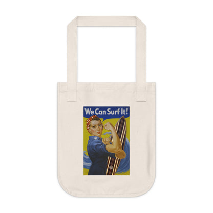 Rosie the Surfer Organic Cotton Tote Bag