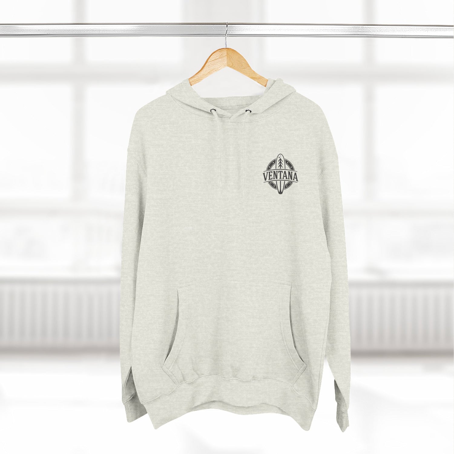Ventana Surfsquatch by Thiago Bianchini Unisex - Pull-Over Cotton Blend Fleece Hoodie