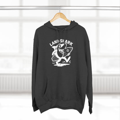 Land Shark Unisex - Pull-Over Cotton Blend Fleece Hoodie
