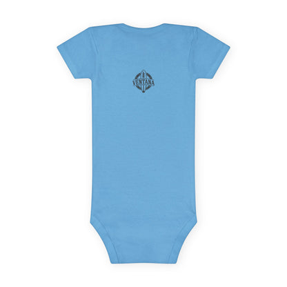 Queen of Hearts Surfer - Baby Short Sleeve 100% Cotton Onesie