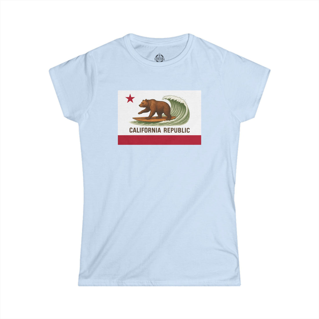 California Surfing Bear Flag Women&