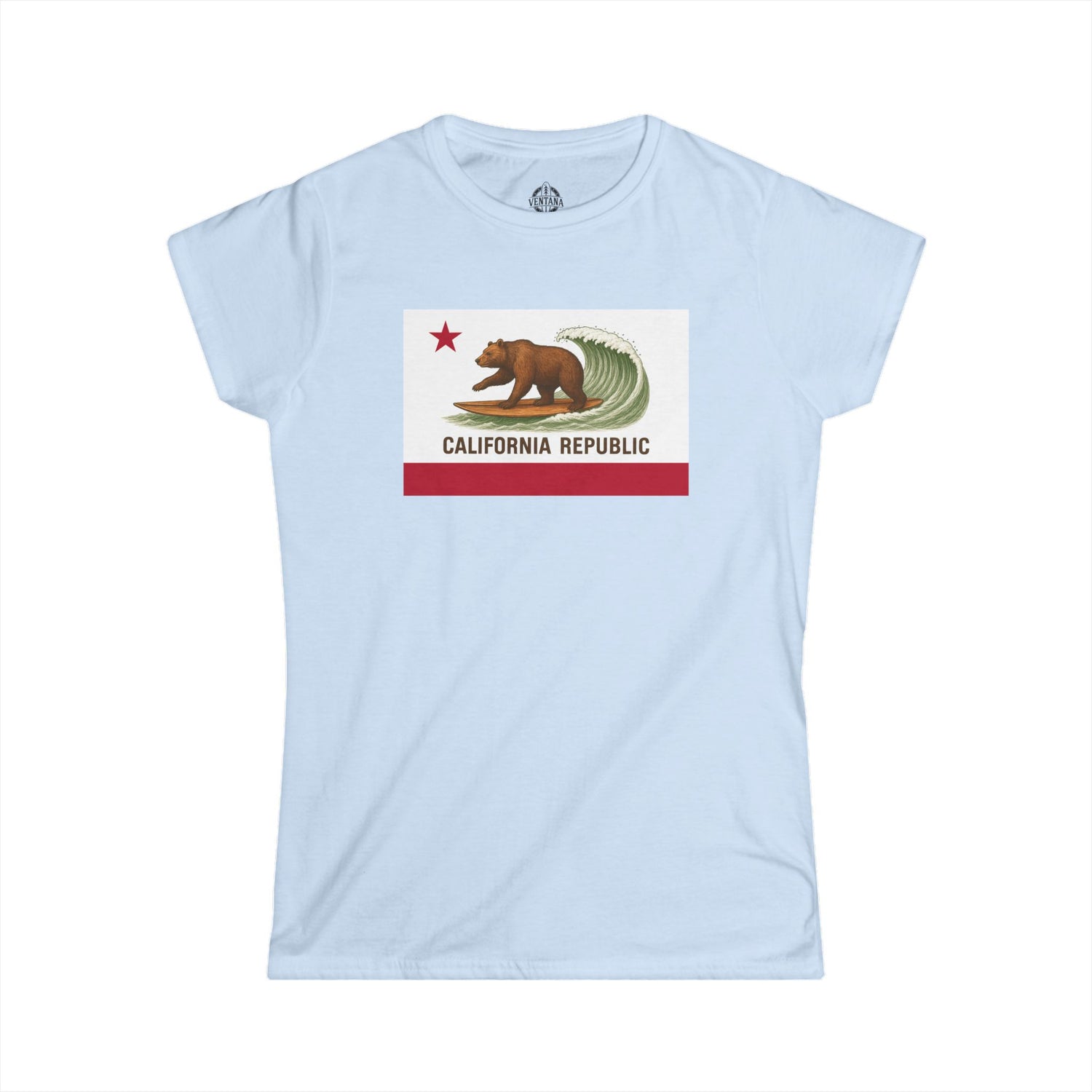 California Surfing Bear Flag Women&