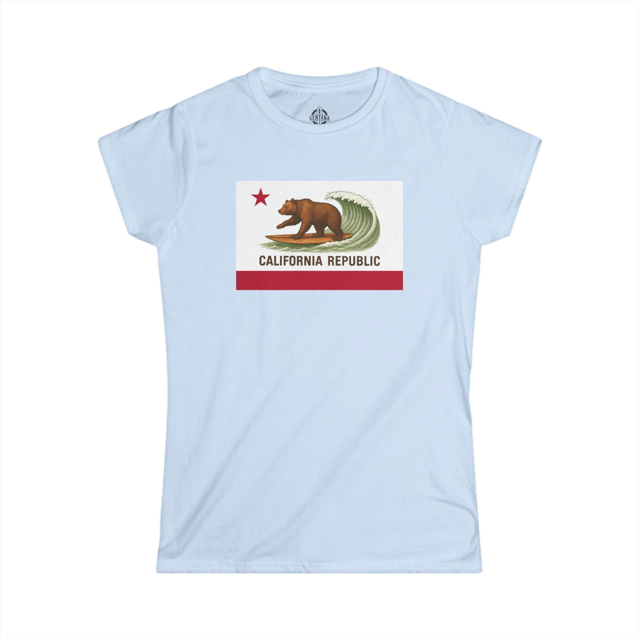 California Surfing Bear Flag Women&