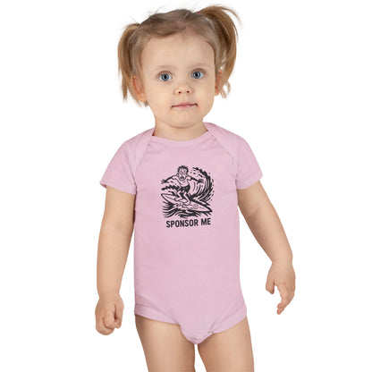 Sponsor Me - Baby Short Sleeve 100% Cotton Onesie
