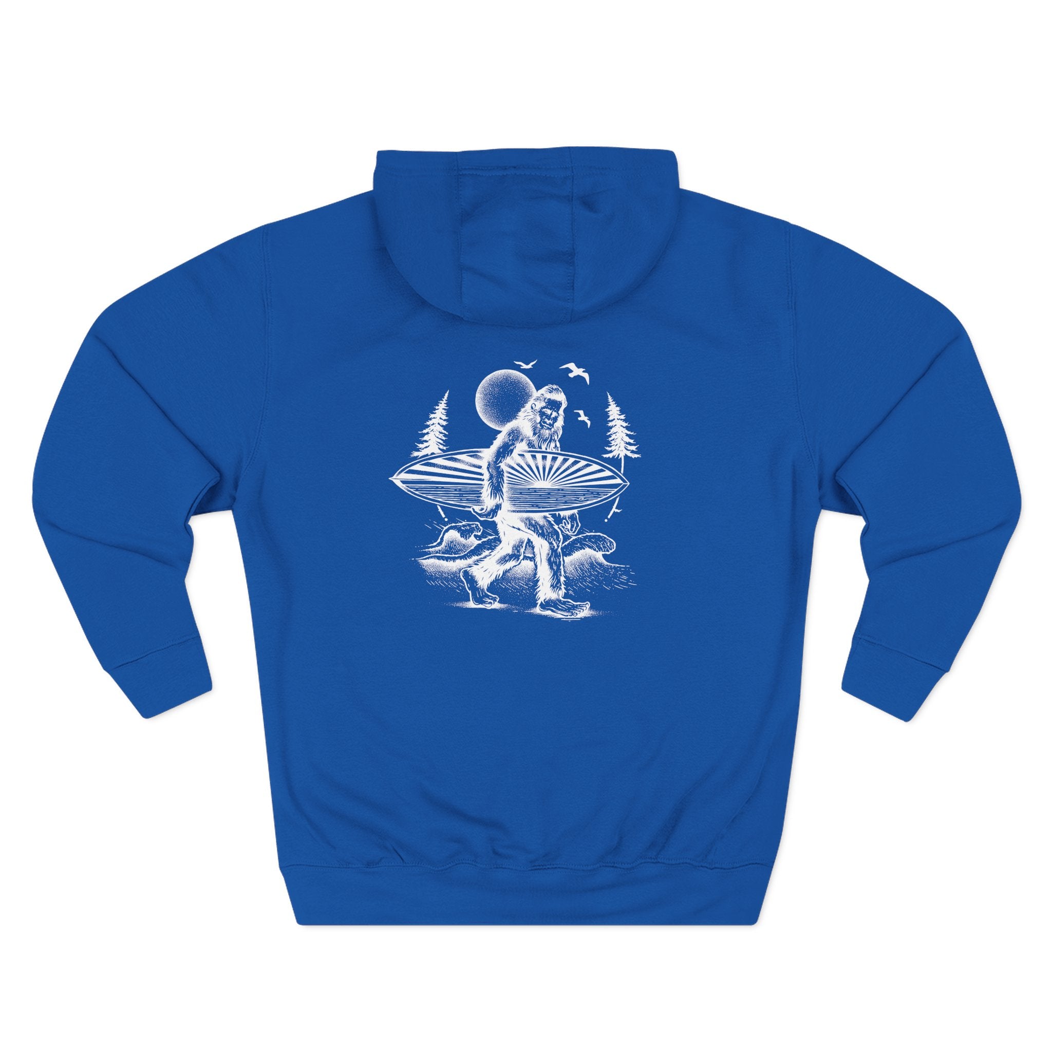 Ventana Surfsquatch by Thiago Bianchini Unisex - Pull-Over Cotton Blend Fleece Hoodie