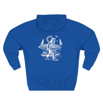 Ventana Surfsquatch by Thiago Bianchini Unisex - Pull-Over Cotton Blend Fleece Hoodie