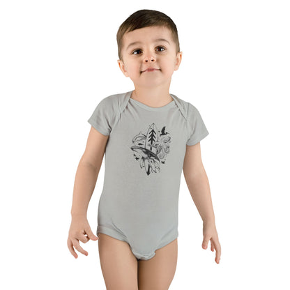 Ventana Monterey Bay by Thiago Bianchini - Baby Short Sleeve 100% Cotton Onesie