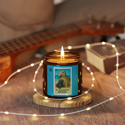 Elephant Seal Lotería - Scented Soy Candle (El Elefante Marino)