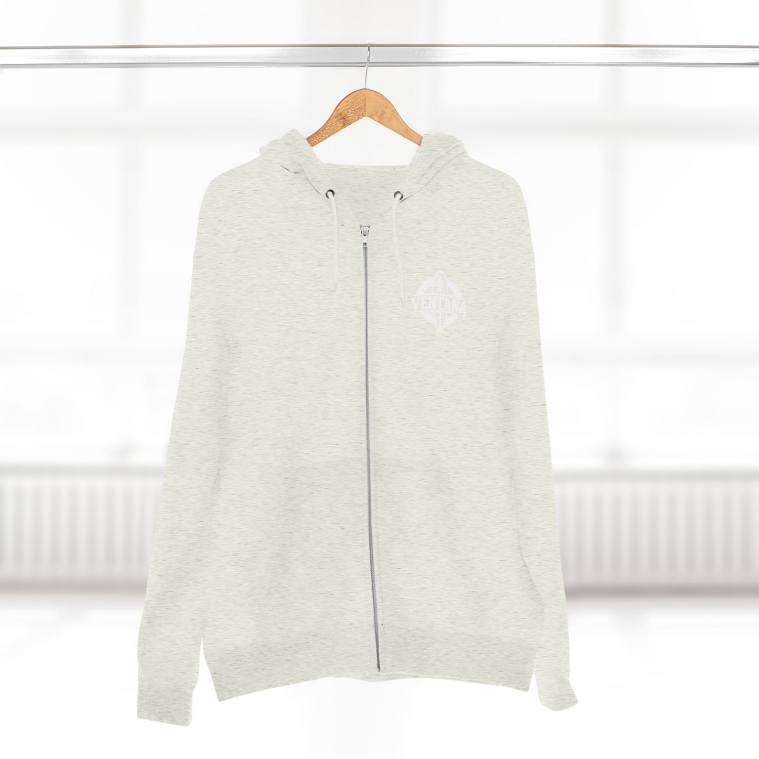 Ventana Treefish Logo Unisex - Zip Cotton Blend Fleece Hoodie