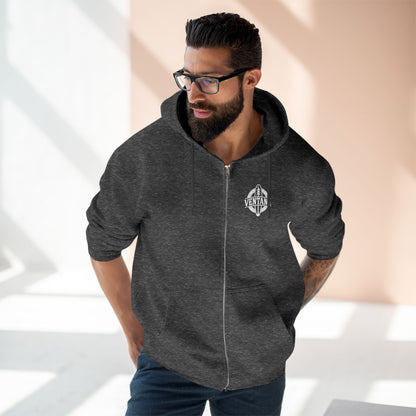 Ventana Marine Life by Lili Arnold Unisex - Zip Cotton Blend Fleece Hoodie