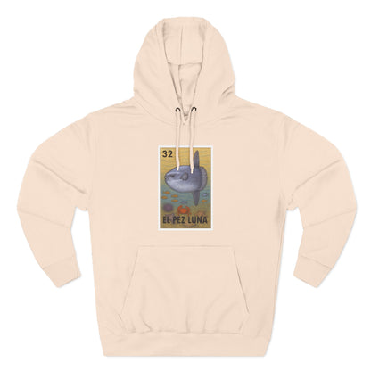 Sunfish Lotería Unisex - Pull-Over Cotton Blend Fleece Hoodie (El Pez Luna)