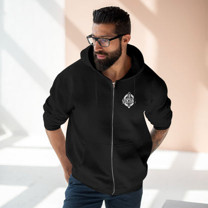 Ventana Marine Life by Lili Arnold Unisex - Zip Cotton Blend Fleece Hoodie