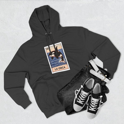 Orca Lotería Unisex - Pull-Over Cotton Blend Fleece Hoodie (La Orca)