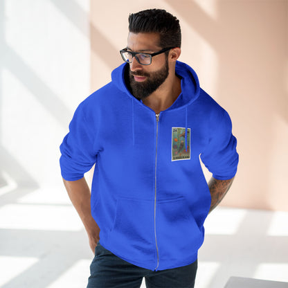 Kelp Forest Lotería Unisex - Zip Cotton Blend Fleece Hoodie (El Bosque de Algas)
