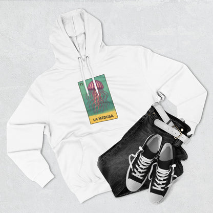 Sea Jelly Lotería Unisex - Pull-Over Cotton Blend Fleece Hoodie (La Medusa)