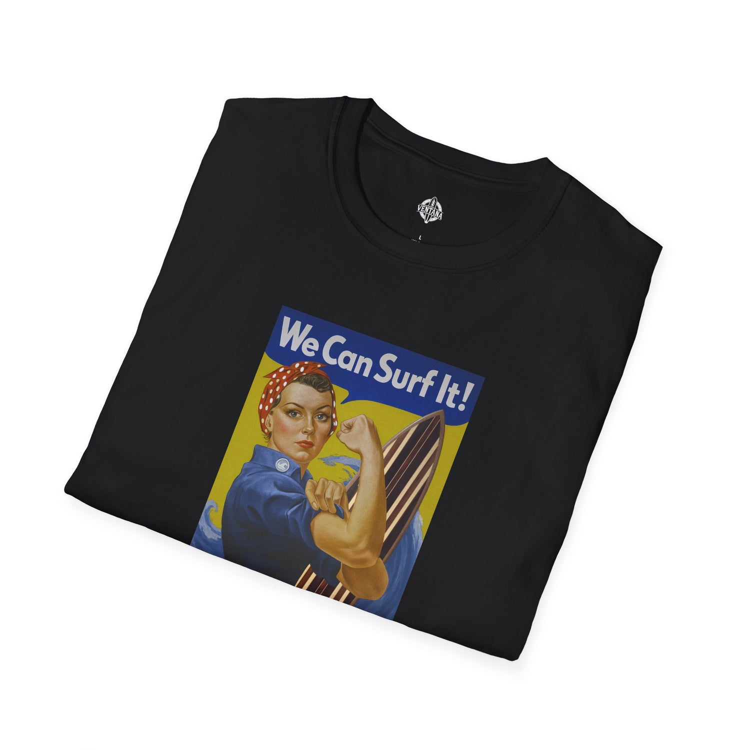 Rosie the Surfer Unisex - Soft Style U.S. Cotton T-Shirt