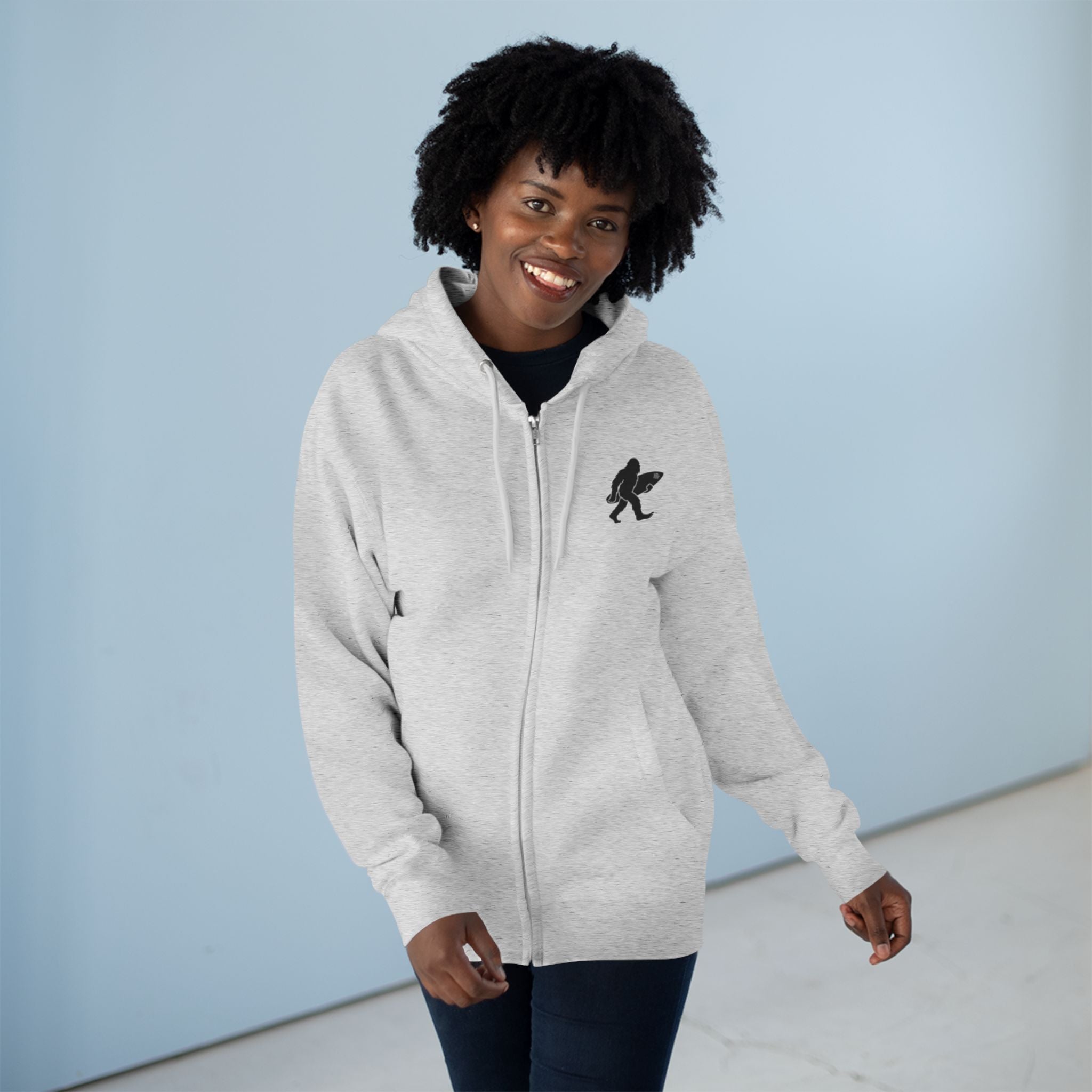 Ventana Surfsquatch Unisex - Zip Cotton Blend Fleece Hoodie