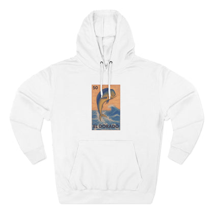 Dorado Lotería Unisex - Pull-Over Cotton Blend Fleece Hoodie (El Dorado)
