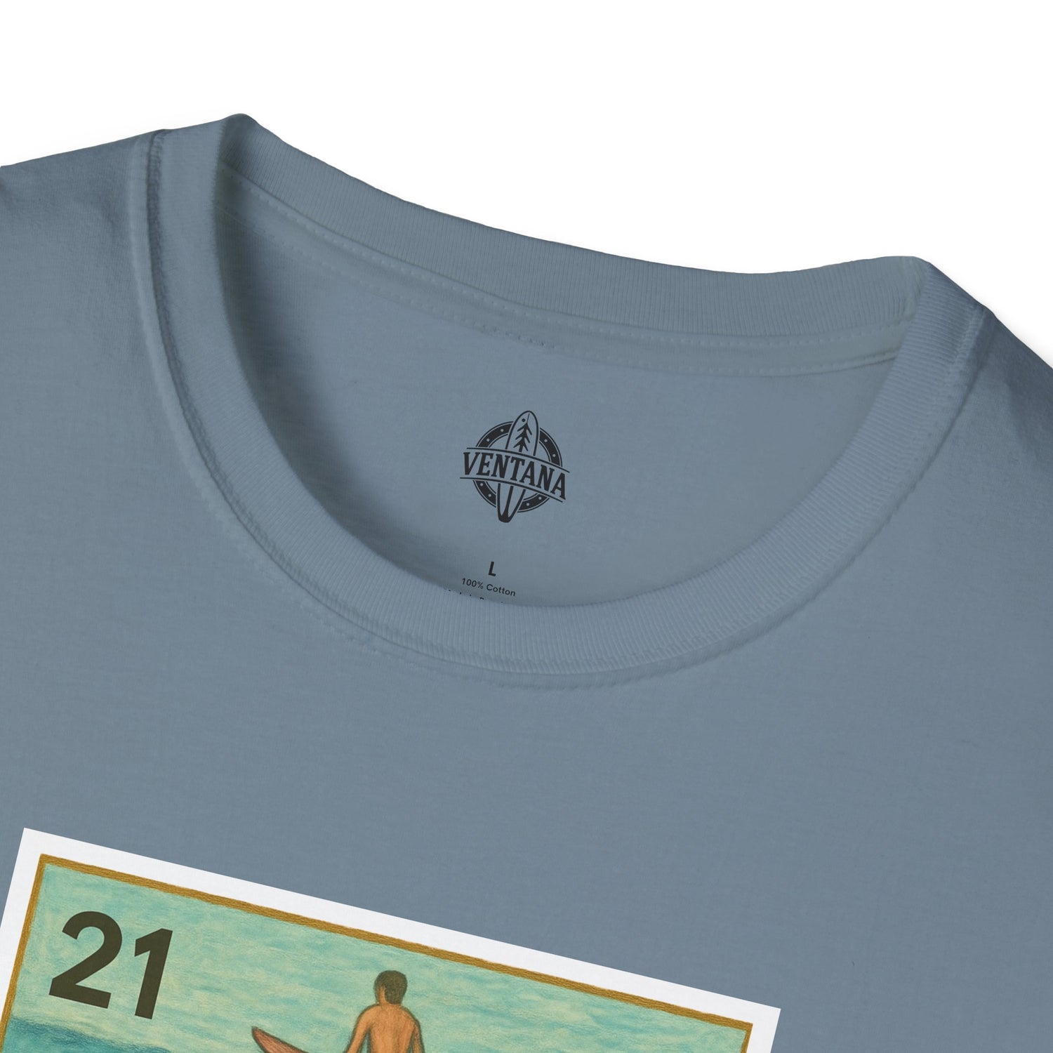 Shark Lotería Unisex - Soft Style U.S. Cotton T-Shirt (El Tiburón)