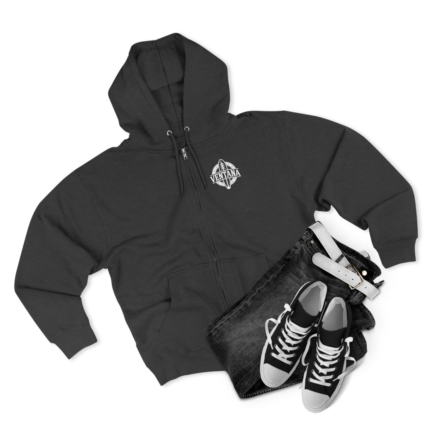 Ventana Marine Life by Lili Arnold Unisex - Zip Cotton Blend Fleece Hoodie