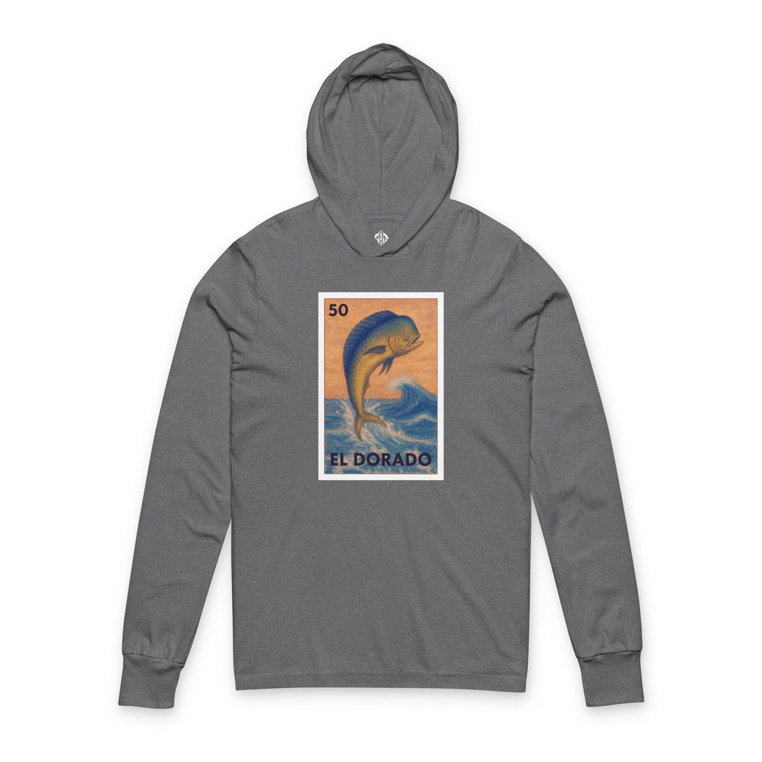 Dorado Lotería Unisex - Cotton Hooded Long Sleeve Hooded T-Shirt (El Dorado)