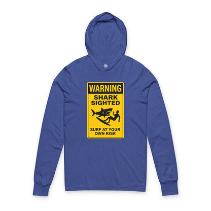 Shark Sighted Team Unisex - Cotton Long Sleeve Hooded T-Shirt