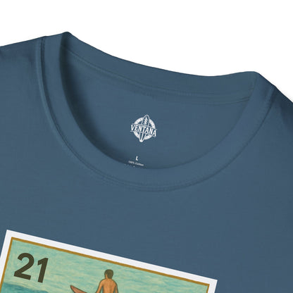 Shark Lotería Unisex - Soft Style U.S. Cotton T-Shirt (El Tiburón)