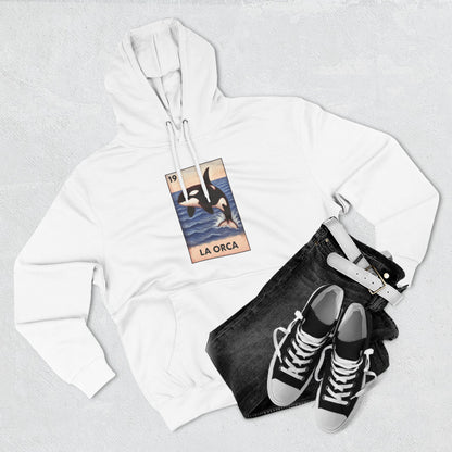 Orca Lotería Unisex - Pull-Over Cotton Blend Fleece Hoodie (La Orca)
