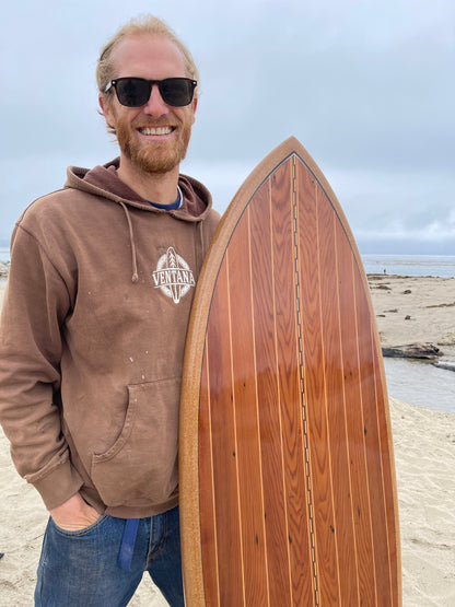Surfboard - Surfperch Fish Taco Ukulele (available) Plus 5’8” Surfboard (sold)